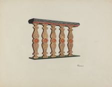 Choir Rail, 1938. Creator: Josephine C. Romano