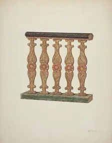 Choir Rail, 1939. Creator: William Kieckhofel