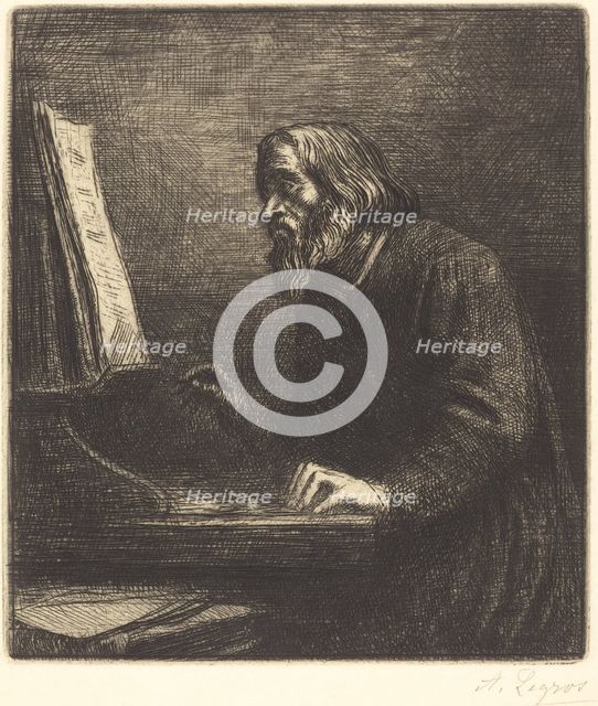 Choirmaster (Le maitre de chapelle). Creator: Alphonse Legros.
