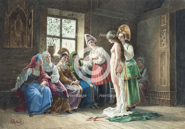 Choosing a Bride, Early 19th cen.. Creator: Roberti, Roberto (1786-1837).