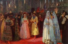 Choosing the Tsar's Bride 1884, (1965). Creator: Il'ya Repin