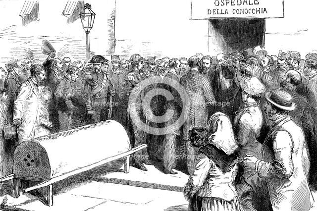 Cholera epidemic in Naples. Artist: Unknown