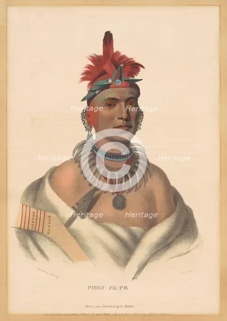 Chon-Ca-Pe, 1837. Creator: Albert Newsam.