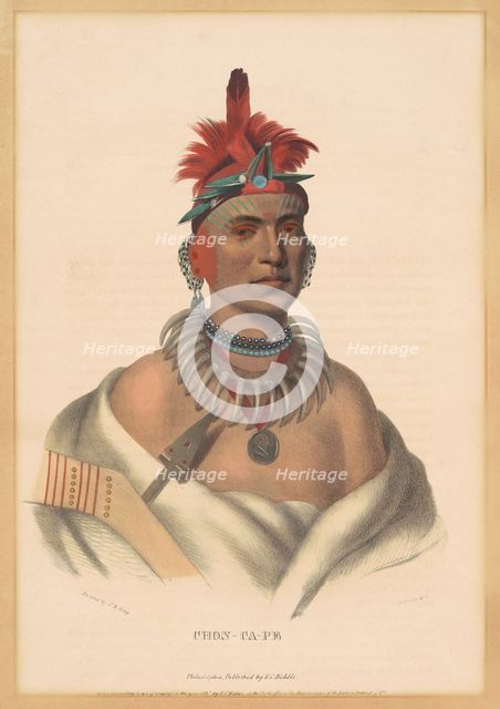 Chon-Ca-Pe, 1837. Creator: Albert Newsam.