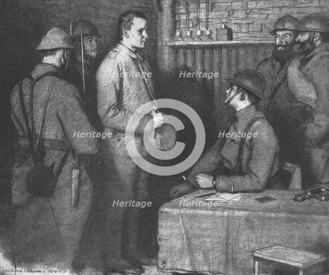 'Choses vues a la guerre; Les deux Polonais: Un soldat de nationalite polonaise...', 1915. Creator: Georges Leroux.