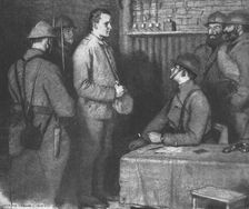 Choses vues a la guerre; Les deux Polonais: Un soldat de nationalite polonaise... 1915. Creator: Georges Leroux