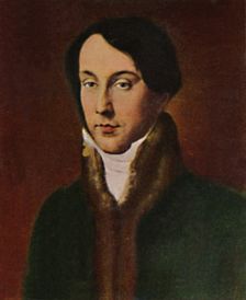 Chopin 1810-1849. - Gemälde von Hayez 1934. Creator: Unknown