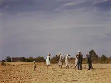 Chopping cotton on rented land near White Plains, Greene County, Ga., 1941. Creator: Jack Delano