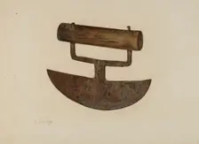 Chopping Knife, c. 1941. Creator: Herman Schulze