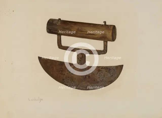 Chopping Knife, c. 1941. Creator: Herman Schulze.