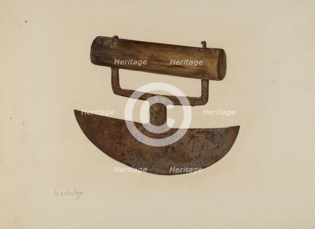 Chopping Knife, c. 1941. Creator: Herman Schulze.