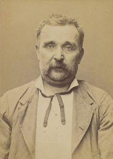 Chornat. Pierre. 50 ans, né le 20/6/44 à Letrat (Loire). Constructeur-mécanicien. Anarchis..., 1894. Creator: Alphonse Bertillon