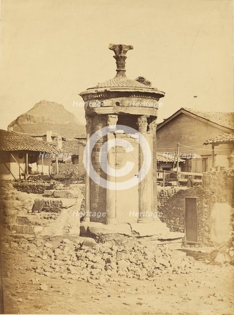 Choragic Monument of Lysicrates, about 1860. Creator: Konstantinos Dimitriou.