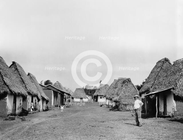 Chorrera, Panama, street scene, c.between 1910 and 1920. Creator: Unknown.