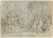 Chorus of Hunters and Shepherds, 1640. Creator: Johann Wilhelm Baur
