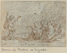 Chorus of Shepherds and Ergasto, 1640. Creator: Johann Wilhelm Baur