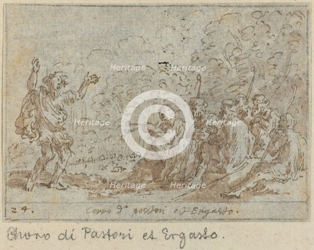 Chorus of Shepherds and Ergasto, 1640. Creator: Johann Wilhelm Baur.