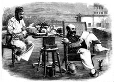 "Chota Haziree", or Little Breakfast, in India, from a photograph by A. Williamson, 1858. Creator: Unknown