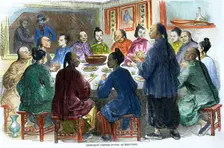 Chow-chow (Chinese supper) at Hong Kong c1875