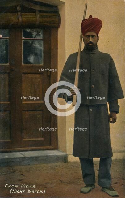 'Chow Kidar (Night Watch)', c1910. Creator: Unknown.