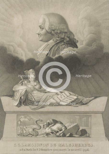 Chrétien Guillaume de Lamoignon de Malesherbes, 1798. Artist: Cardon, Anthony (1772-1813)