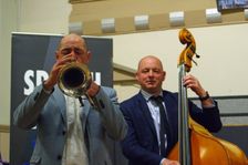 Chris Coull and Dan Sheppard, Eastbourne Jazz Festival, Leaf Hall, East Sussex, 30 Sep 2018. Creator: Brian O'Connor