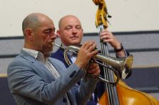 Chris Coull and Dan Sheppard, Eastbourne Jazz Festival, Leaf Hall, East Sussex, 30 Sep 2018. Creator: Brian O'Connor
