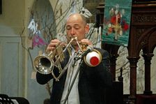 Chris Coull, Alex Bondono’s Horace Silver Sextet, Jazz at St Andrews Church, Hove, July 2022. Creator: Brian O'Connor