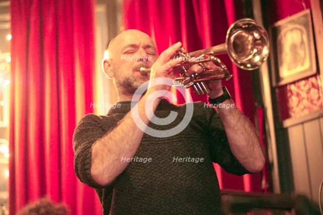 Chris Coull, Speakeasy Jazz Club, Wick Inn, Hove, East Sussex, 31 Jan 2024. Creator: Brian O'Connor.