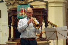 Chris Coull, Tim Whitehead Quintet, Chris Coull Promotion, St Andrew’s Church, Hove, August 2025. Creator: Brian O'Connor