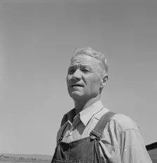 Chris Ament, German-Russian dry land wheat farmer, who..., south of Quincy, Washington, 1939. Creator: Dorothea Lange