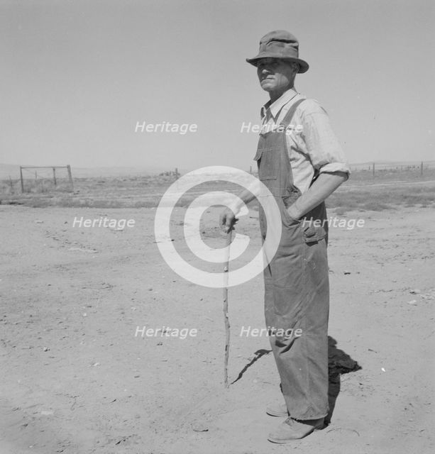 Chris Ament, German-Russian dry land wheat farmer, who survived...Columbia Basin, 1939. Creator: Dorothea Lange.
