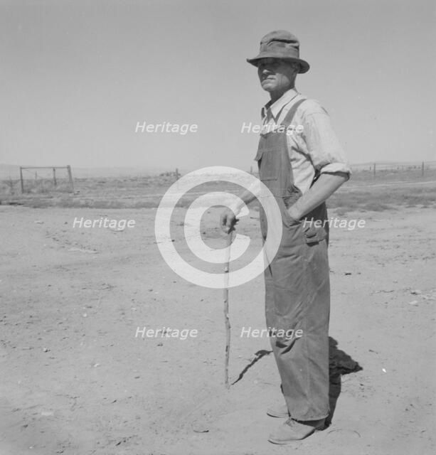 Chris Ament, German-Russian dry land wheat farmer, who survived...Columbia Basin, 1939. Creator: Dorothea Lange.