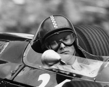 Chris Amon in a Lotus 25-BRM V8, French Grand Prix, Rouen, 1964
