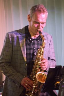 Chris Bowden, Watermill Jazz Club, Dorking, Surrey, 25 June 2019. Creator: Brian O'Connor