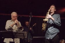 Chris Batchelor Steve Buckley, Verdict Jazz Club, Brighton, East Sussex, 13 Dec 2019. Creator: Brian O'Connor