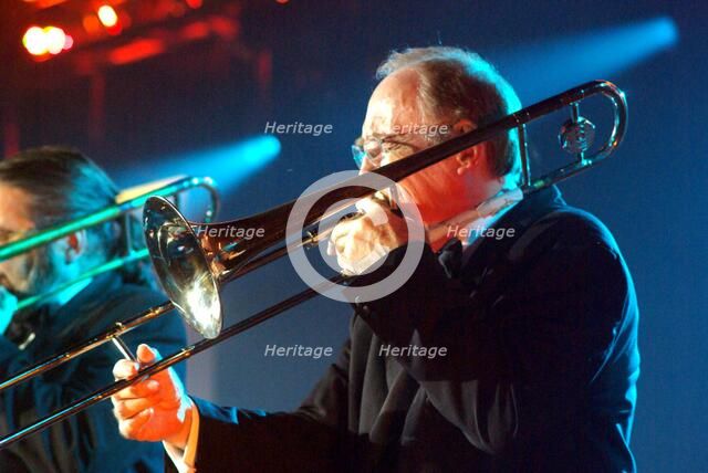 Chris Barber, Brecon Jazz Festival, Powys, Wales.  Artist: Brian O'Connor