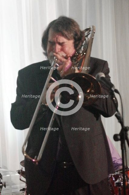 Chris Brubeck, Brubecks Play Brubeck, Watermill Jazz Club, Dorking, Surrey UK, 10 March, 2020. Creator: Brian O'Connor.