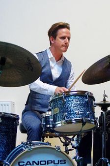 Chris Higginbottom - James Pearson Trio, NJA Methodist Church, Loughton, Essex, 2.9.19. Creator: Brian O'Connor