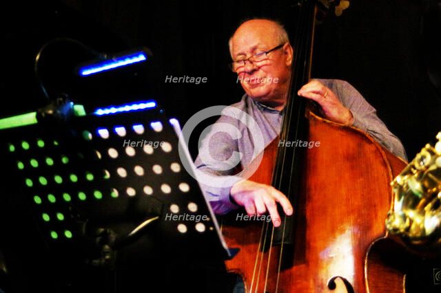 Chris Laurence, Mark Edwards Quartet, Verdict Jazz Club, Brighton East Sussex, 12 Feb 2023 Creator: Brian O'Connor.