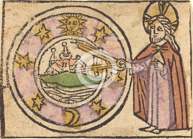 Christ Measuring the Globe, 1460/1470. Creator: Unknown.