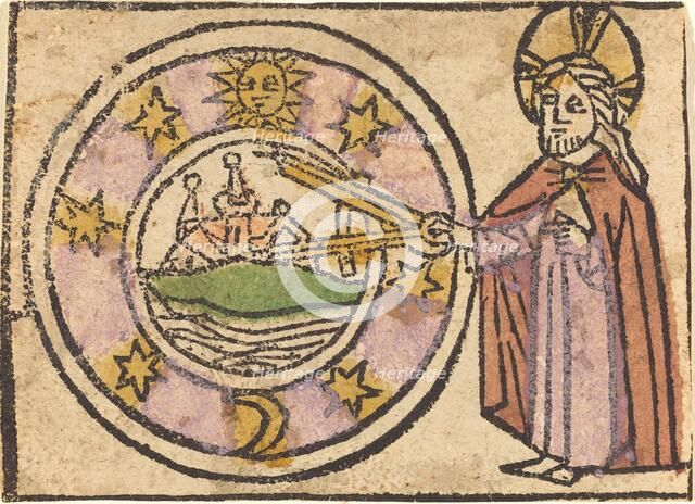 Christ Measuring the Globe, 1460/1470. Creator: Unknown.