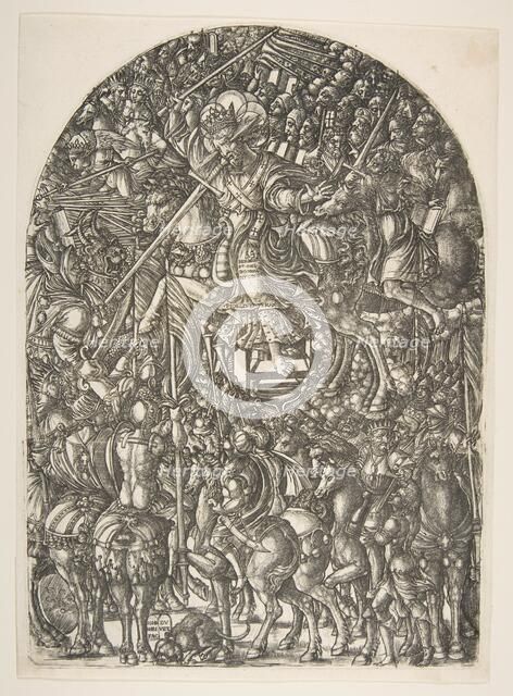 Christ mounted on a white Horse, from the Apocalypse.n.d. Creator: Jean Duvet.