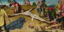 Christ Nailed to the Cross, ca 1481. Artist: David, Gerard (ca. 1460-1523)
