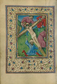 Christ Nailed to the Cross; Book of Hours, about 1460. Creator: Unknown