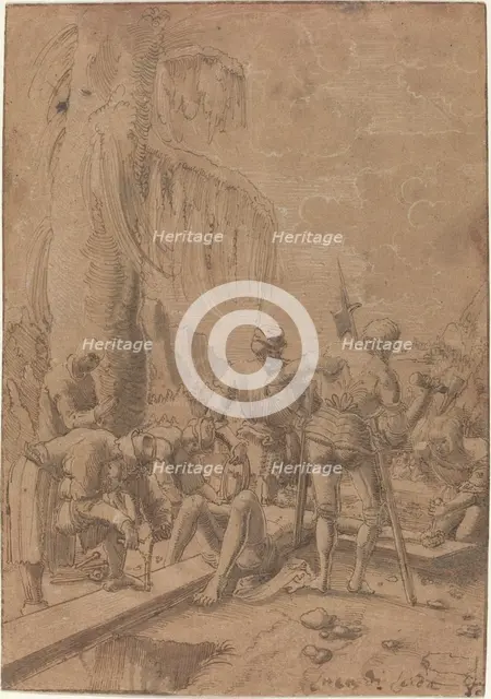 Christ Nailed to the Cross, c. 1512. Creator: Albrecht Altdorfer.