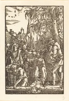 Christ Nailed to the Cross, c. 1513. Creator: Albrecht Altdorfer