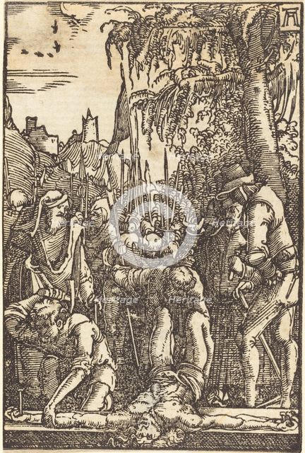 Christ Nailed to the Cross, c. 1513. Creator: Albrecht Altdorfer.