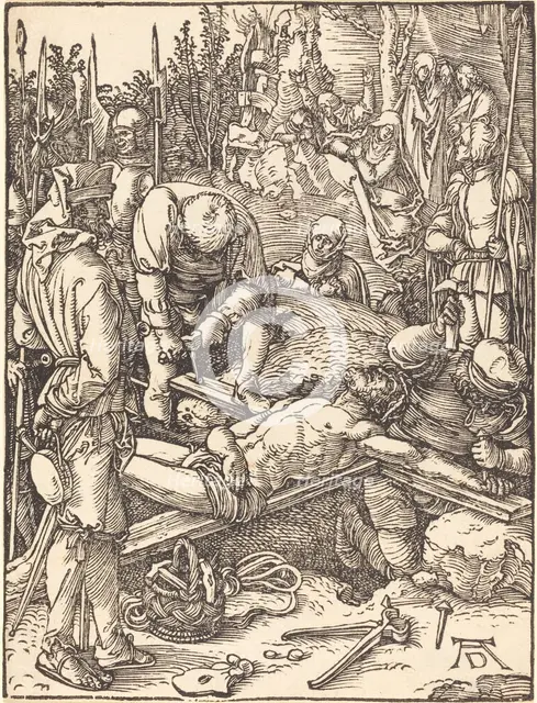 Christ Nailed to the Cross, probably c. 1509/1510. Creator: Albrecht Durer.