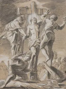Christ Nailed on the Cross, early 18th century. Creator: Paul Decker the Younger